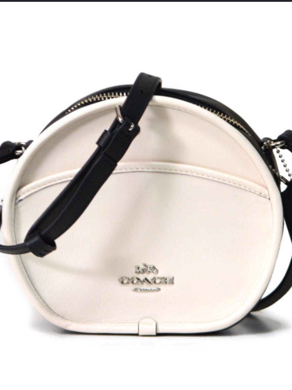 Coach "Canteen" black and white crossbody bag